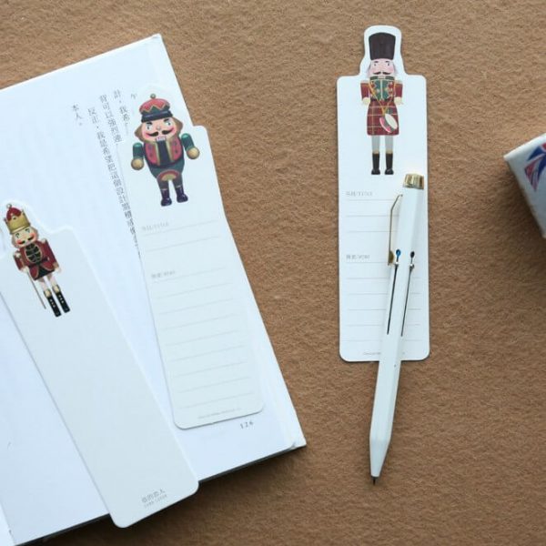 30 Pcs pack Cute Nutcracker Bookmark Paper Bookmarkers Promotional Gift Stationery Free Bookmarks For Books Book