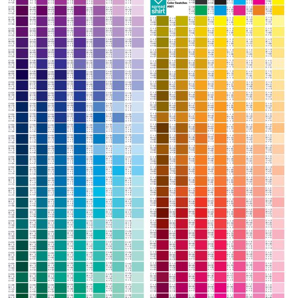 inspiration of cmyk color chart 1 چاپخانه آلتینای